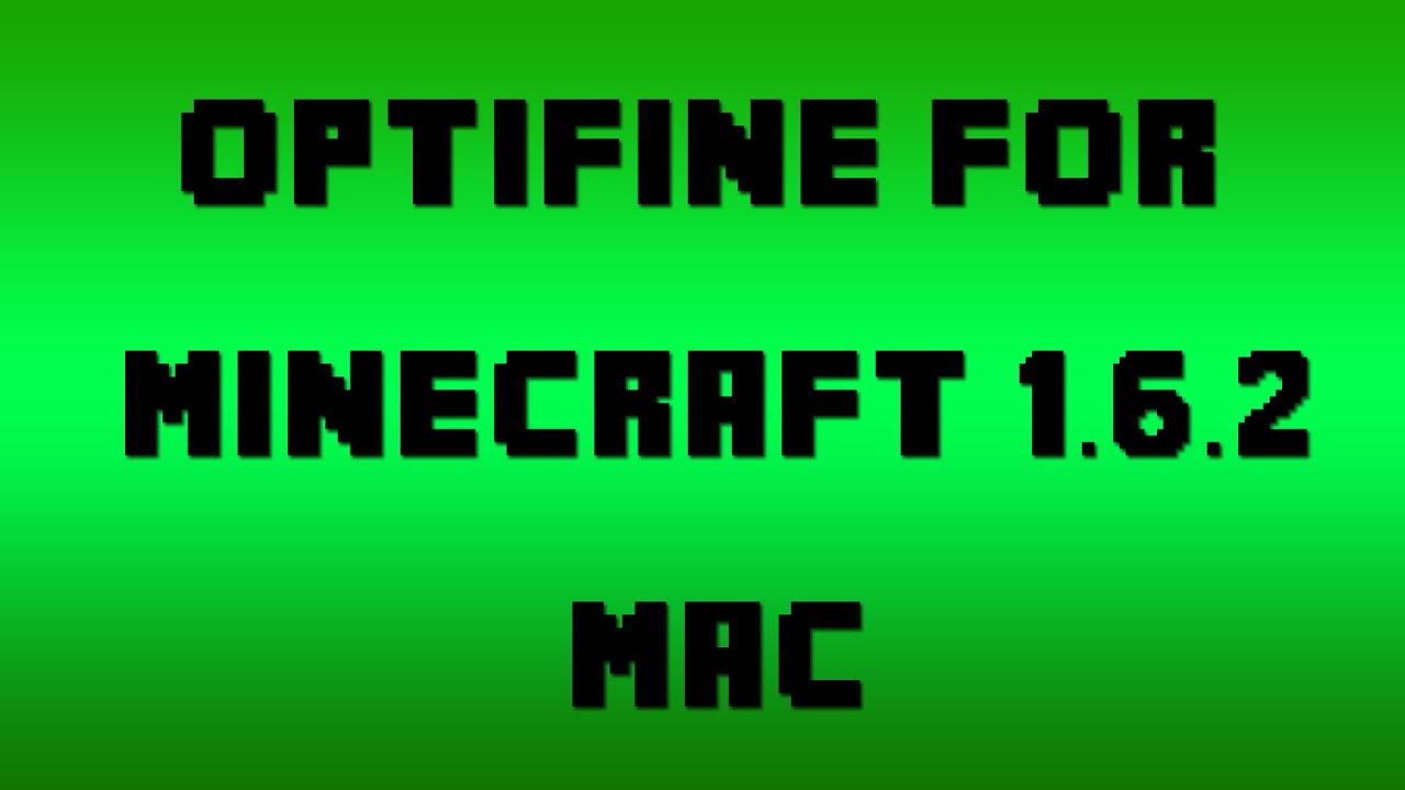How to install optifine mac